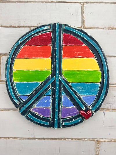Rainbow Peace - Binki Creations by Mary Beth