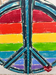 Rainbow Peace - Binki Creations by Mary Beth