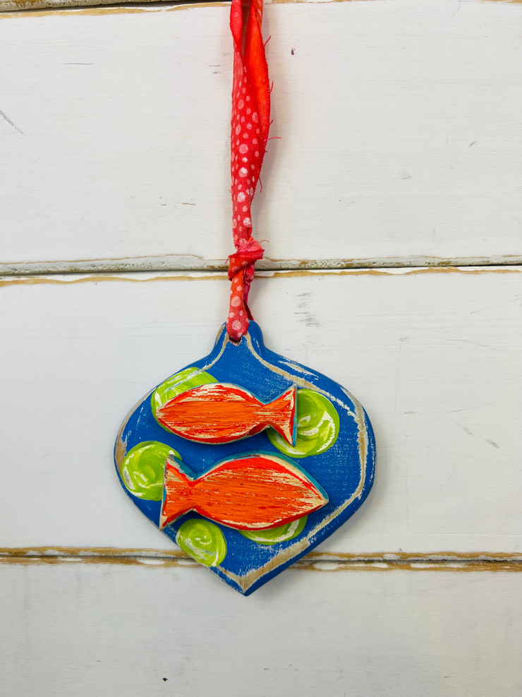 Go Fish Ornament - Binki Creations by Mary Beth