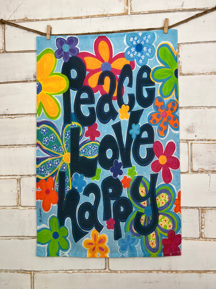 Peace, Love, Happy - Binki Creations by Mary Beth Galunke