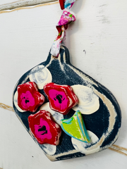 Funky Flowers Ornament - Binki Creations by Mary Beth