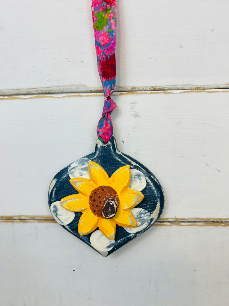 Sunflower Ornament - Binki Creations by Mary Beth